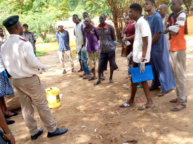 Health outreach team in the field